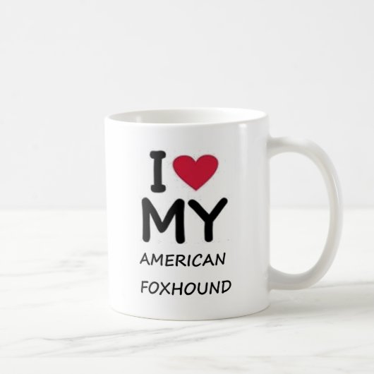Amerikaanse vosshond koffiemok (Rechts)