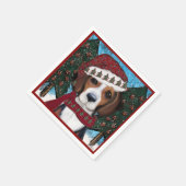 Amerikaanse vosshond  servet (Hoek)