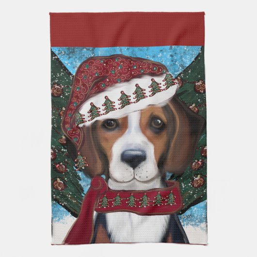 Amerikaanse Vosshond  Theedoek (Verticaal)