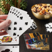 Amerikaanse vrachtwagen grote vrachtwagen pokerkaarten (Insitu)
