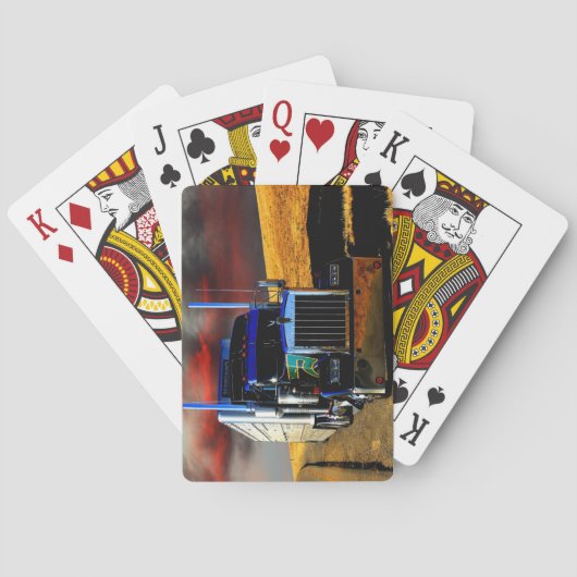 Amerikaanse vrachtwagen grote vrachtwagen pokerkaarten (Achterkant)