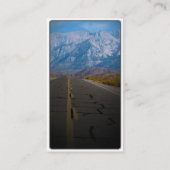 Amerikaanse vrachtwagen op Mountain Road Visitekaartje (Achterkant)