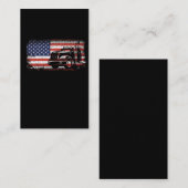 Amerikaanse vrachtwagenchauffeur Amerikaanse vlag  Visitekaartje (Voorkant / Achterkant)