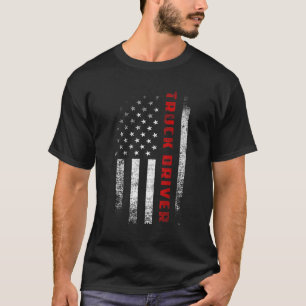  Amerikaanse vrachtwagenchauffeur Apparel Patriot T-shirt