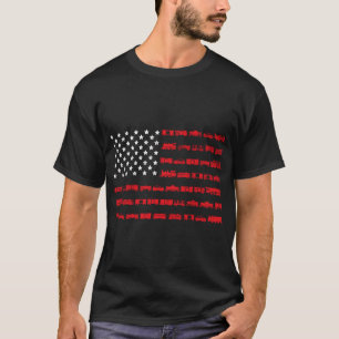Amerikaanse vrachtwagenchauffeur t-shirt