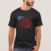 Amerikaanse vrachtwagenchauffeur US Trucker Semi T T-shirt (Voorkant)