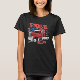 Amerikaanse vrachtwagenchauffeur voor vrachtwagens t-shirt