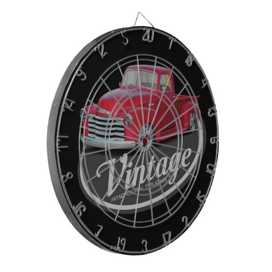  Amerikaanse vrachtwagens Dartbord (Voorkant Links)