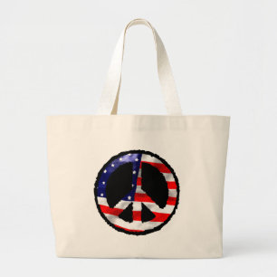 Amerikaanse vrede grote tote bag