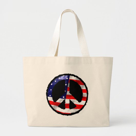 Amerikaanse vrede grote tote bag (Voorkant)
