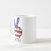Amerikaanse vrede koffiemok (Voorkant links)