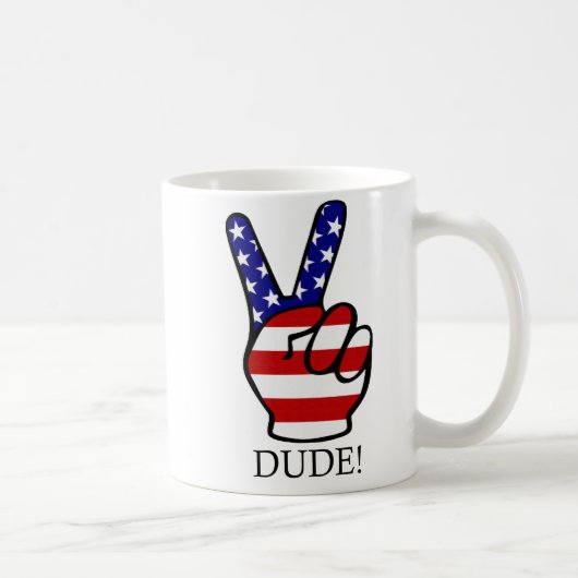 Amerikaanse vrede koffiemok (Rechts)
