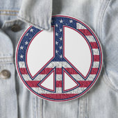 Amerikaanse vrede ronde button 6,0 cm (In situ)
