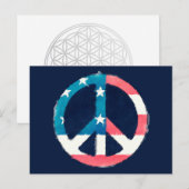 Amerikaanse vredes-gebaar briefkaart (Voorkant / Achterkant)
