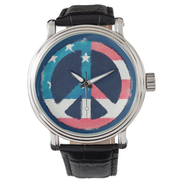 Amerikaanse vredes-gebaar horloge (Voorkant)