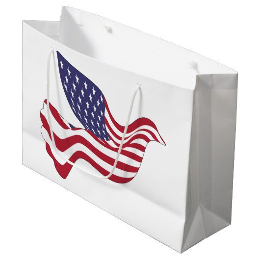 AMERIKAANSE VREDESDOVE LARGE CADEAUTASJE (Voorkant Gekanteld)