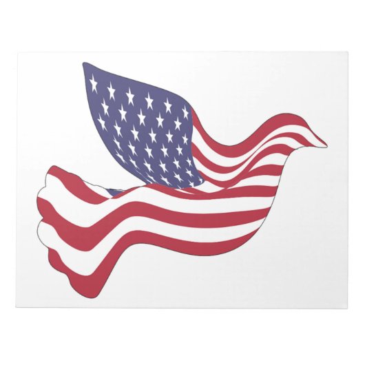 AMERIKAANSE VREDESDOVE NOTITIEBLOK (Voorkant)