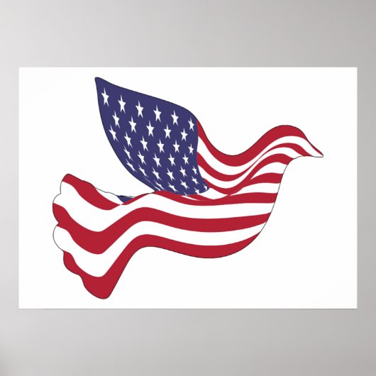 AMERIKAANSE VREDESDOVE POSTER (Voorkant)