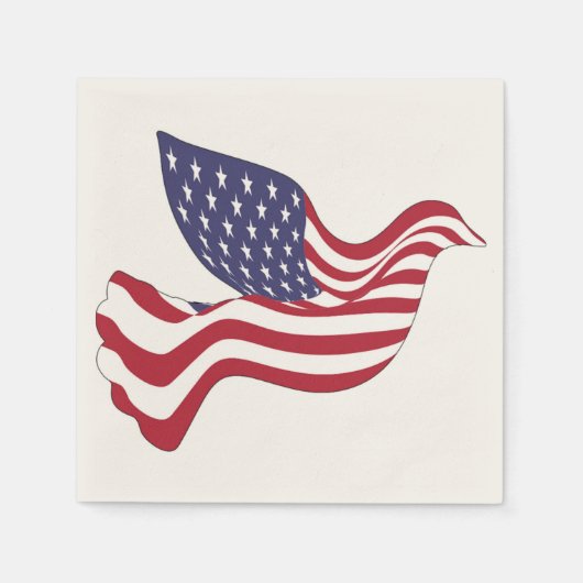 AMERIKAANSE VREDESDOVE SERVET (Voorkant)