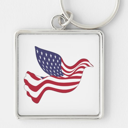 AMERIKAANSE VREDESDOVE SLEUTELHANGER (Voorkant)