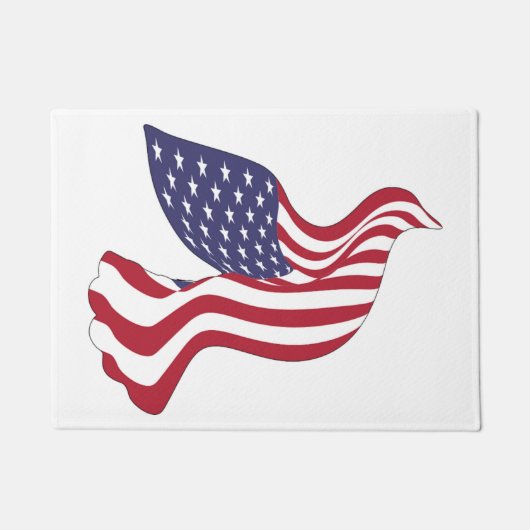 AMERIKAANSE VREDESDUIF DEURMAT (Voorkant)