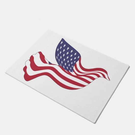 AMERIKAANSE VREDESDUIF DEURMAT (Schuin)