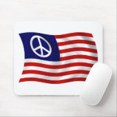 Amerikaanse Vredesteken Vlag Muismat (Met muis)