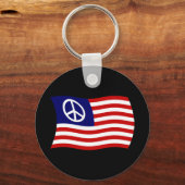 Amerikaanse Vredesteken Vlag Sleutelhanger (Voorkant)