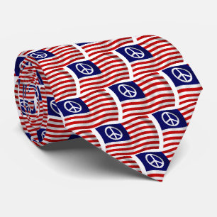 Amerikaanse Vredesteken Vlag Stropdas
