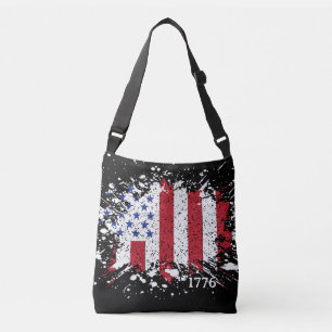 Amerikaanse vredesvlag 1776 Amerikaanse staat Nati Crossbody Tas
