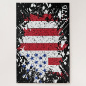 Amerikaanse Vredesvlag 1776 Amerikaanse Staat Nati Legpuzzel (Verticaal)