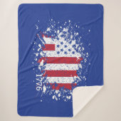 Amerikaanse vredesvlag 1776 Amerikaanse staat Nati Sherpa Deken (Voorkant)