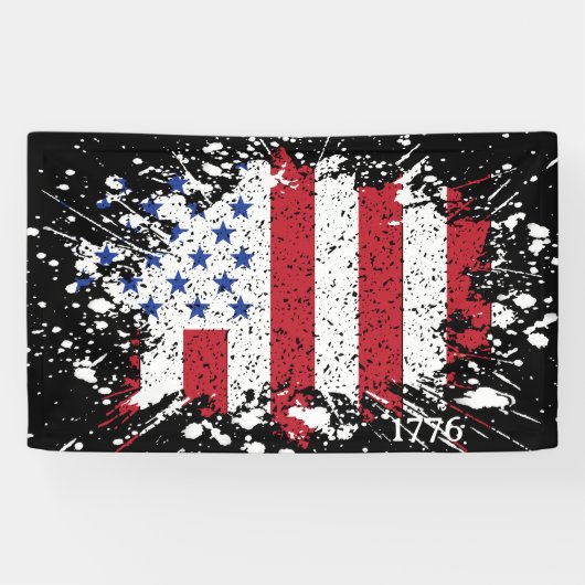 Amerikaanse vredesvlag 1776 Amerikaanse staat Nati Spandoek (Horizontaal)