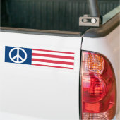 Amerikaanse vredesvlag bumpersticker (Op Truck)