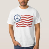 Amerikaanse vredesvlag t-shirt (Voorkant)