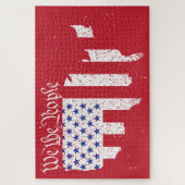 Amerikaanse vredesvlag Wij van de Verenigde Staten Legpuzzel (Verticaal)