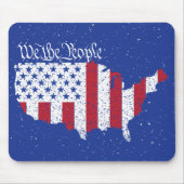 Amerikaanse vredesvlag Wij van de Verenigde Staten Muismat (Voorkant)