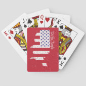 Amerikaanse vredesvlag Wij van de Verenigde Staten Pokerkaarten (Achterkant)