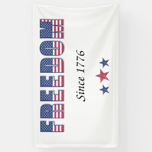 Amerikaanse Vrijheid 1776 Spandoek (Verticaal)