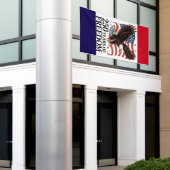 Amerikaanse Vrijheid 250‑Jaar Tribuut Spandoek (Buitenkant Gebouw)