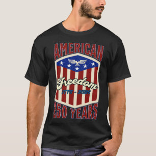 Amerikaanse Vrijheid 250 Jaar Vintage 1776 2026 ca T-shirt