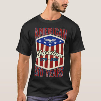 Amerikaanse Vrijheid 250 Jaar Vintage 1776 2026 ca T-shirt