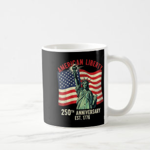 Amerikaanse vrijheid 250e verjaardag est 1776 stan koffiemok