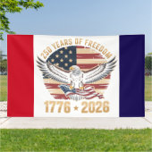 Amerikaanse Vrijheid 250e Verjaardag Spandoek (Buitenkant)