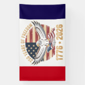 Amerikaanse Vrijheid 250e Verjaardag Spandoek (Verticaal)
