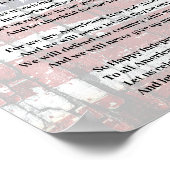 Amerikaanse vrijheid Gedicht met vlag patriottisch Poster (Hoek)