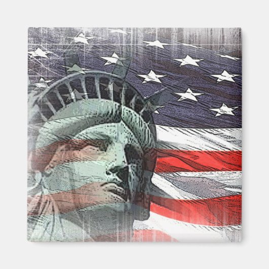 AMERIKAANSE VRIJHEID MAGNEET (Voorkant)