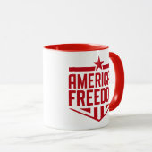 Amerikaanse vrijheid mok (Voorkant rechts)