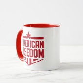 Amerikaanse vrijheid mok (Voorkant links)
