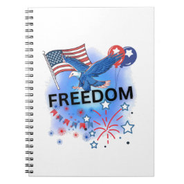 Amerikaanse vrijheid notitieboek